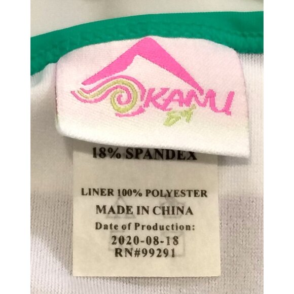 Kanu Surf Girl Beach Sport Banded One Piece Swimsuit Layla Purple Stripe Size 14 - Picture 8 of 11